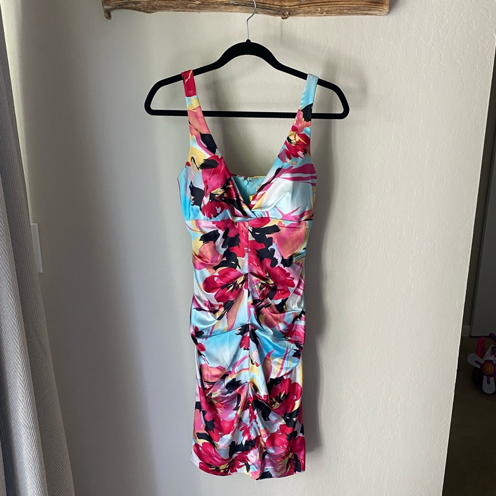Pink Floral Cache Dress worn once